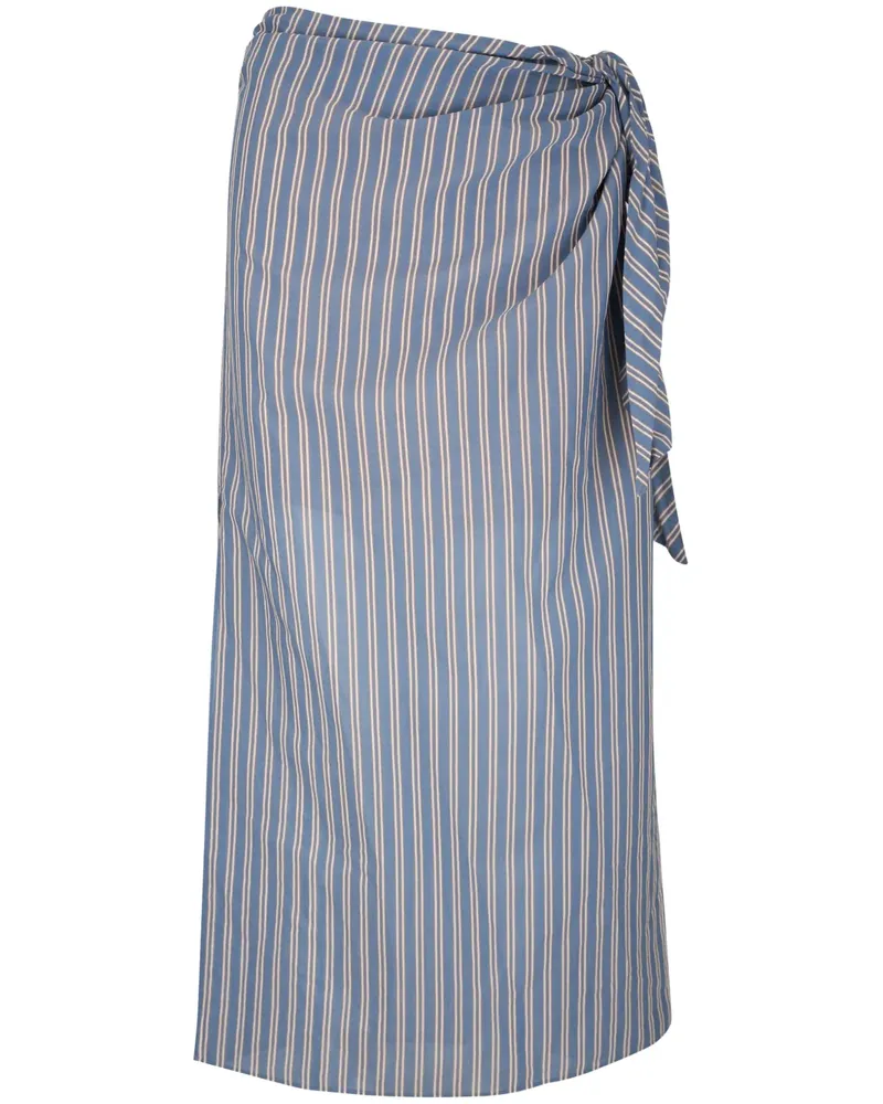 Brunello Cucinelli Gewickelter Midirock - Blau Blau