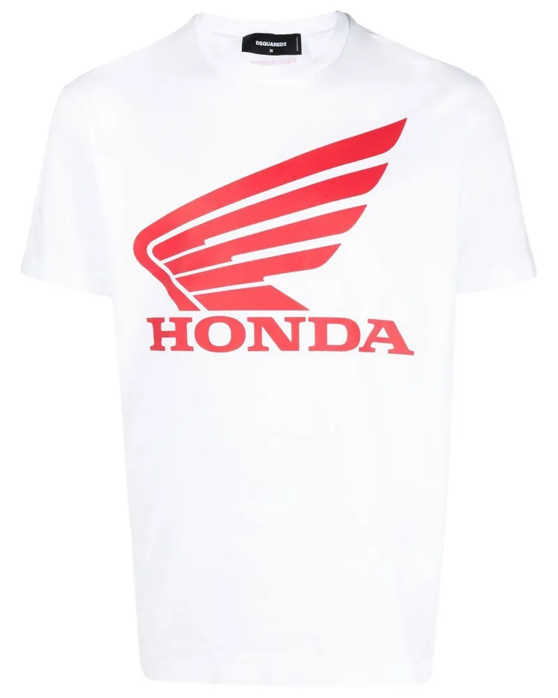Dsquared2 T-Shirt mit Logo-Print - Weiß Weiß