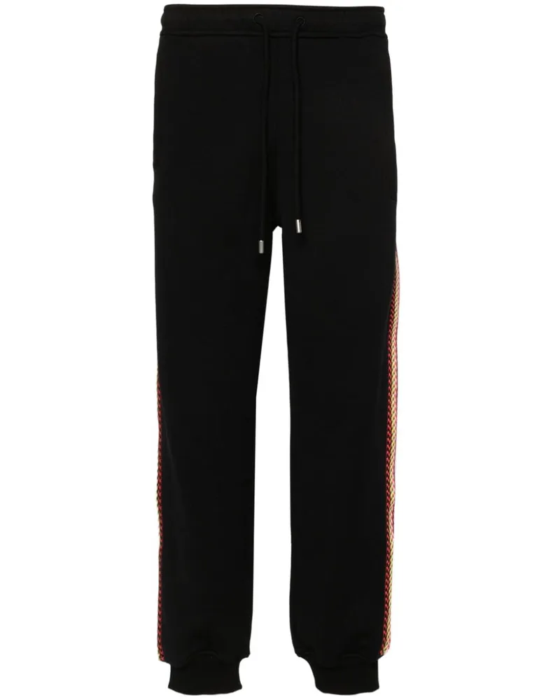 Lanvin Gestreifte Jogginghose - Schwarz Schwarz