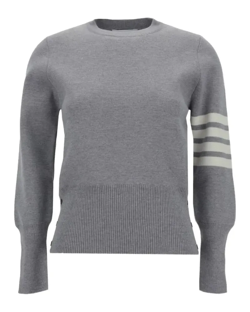 Thom Browne Pullover mit Logo-Streifen - Grau Grau