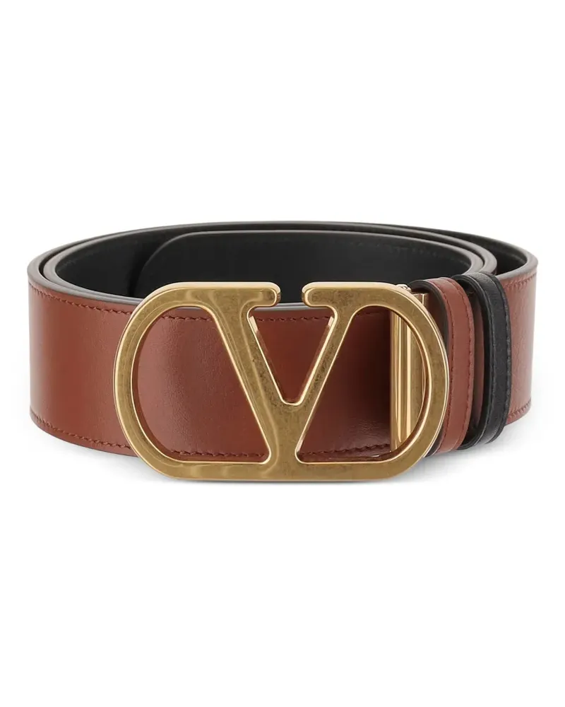 Valentino Garavani Wendbarer VLogo Ledergürtel - Braun Braun