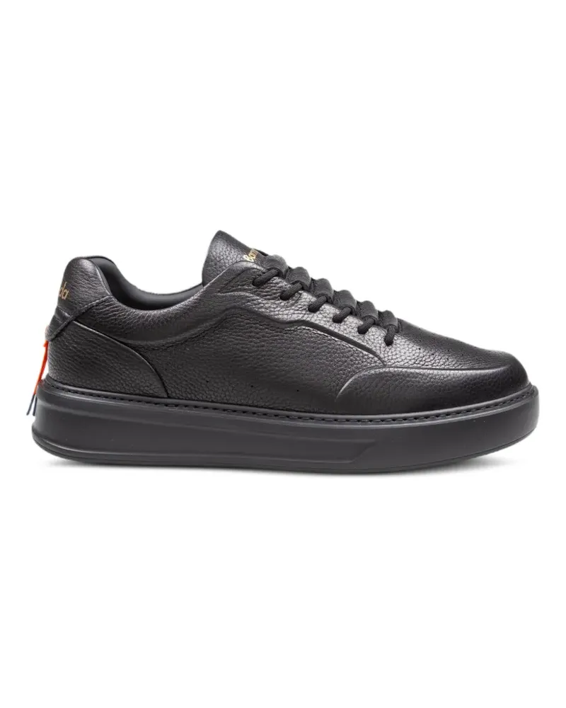 Barracuda Phoenix Sneakers aus gekörntem Leder - Schwarz Schwarz