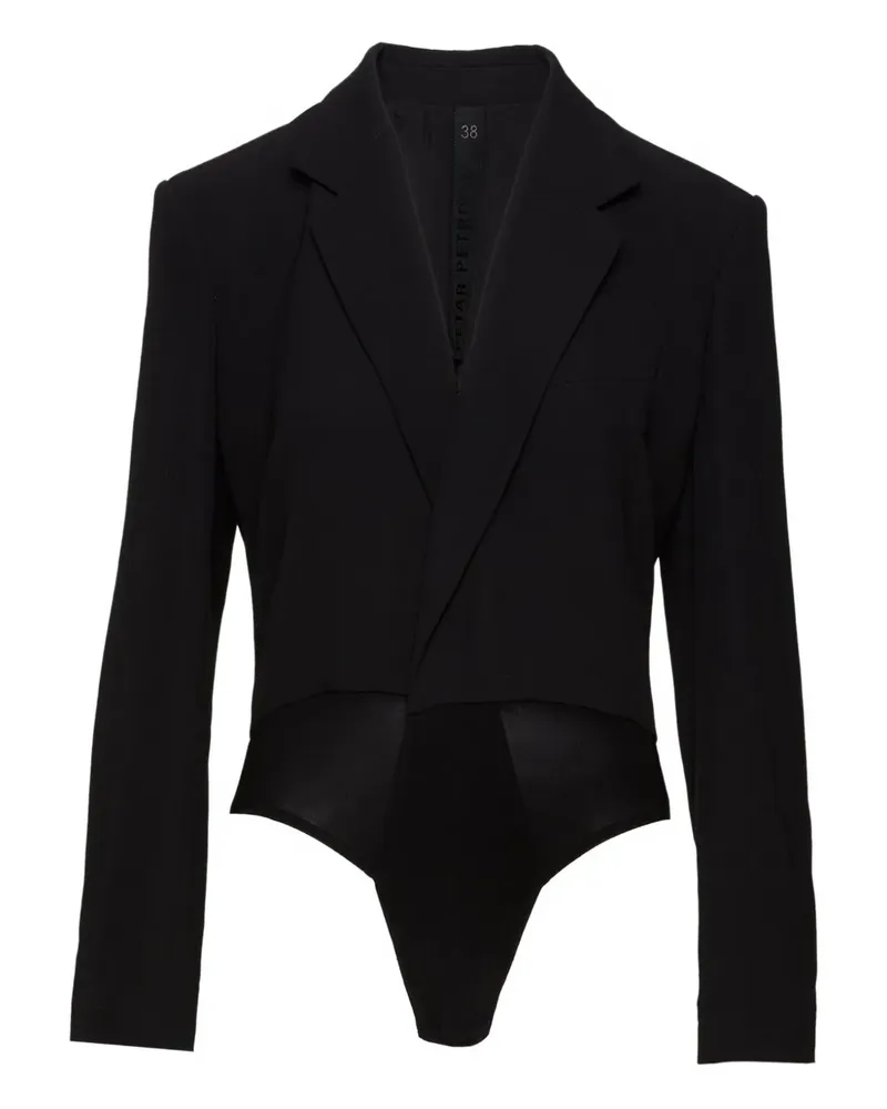 Petar Petrov padded-shoulder bodysuit - Schwarz Schwarz