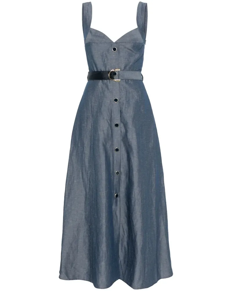 Liu Jo Maxikleid mit Gürtel - Blau Blau