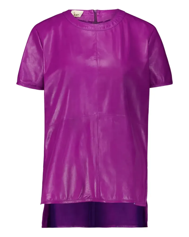 PAULA Paloma T-Shirt aus Leder - Violett Violett