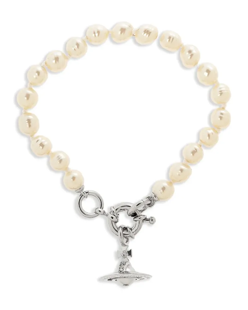 Vivienne Westwood Armband mit Anhänger - Weiß Weiß