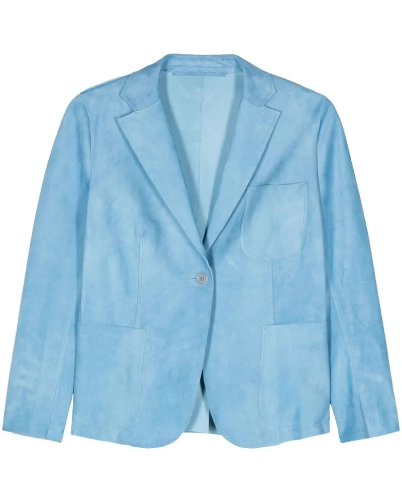 Salvatore Santoro Blazer aus Wildleder Blau