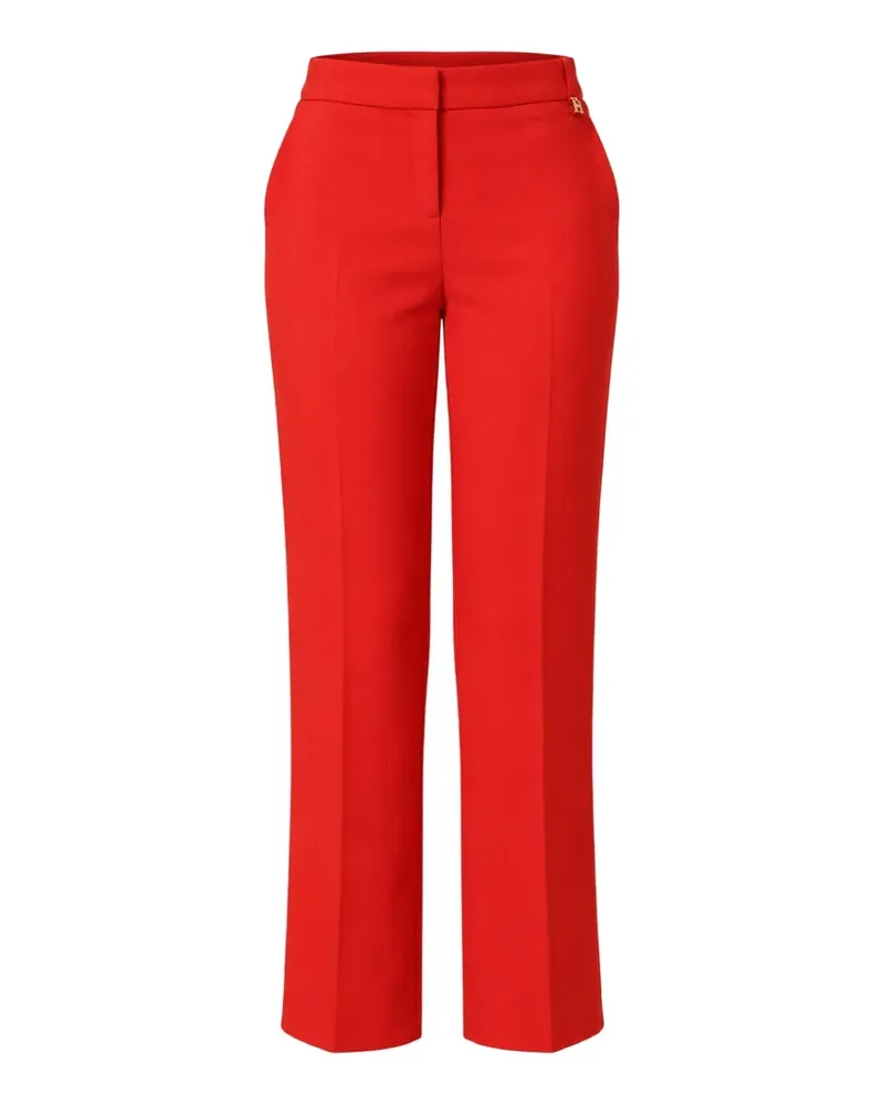 Elisabetta Franchi logo-charm slim-fit trousers - Rot Rot