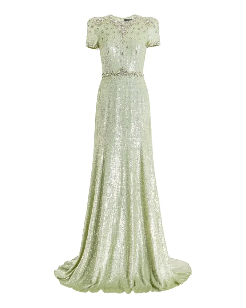 Jenny Packham Verziertes Lombard Kleid - Grün Grün