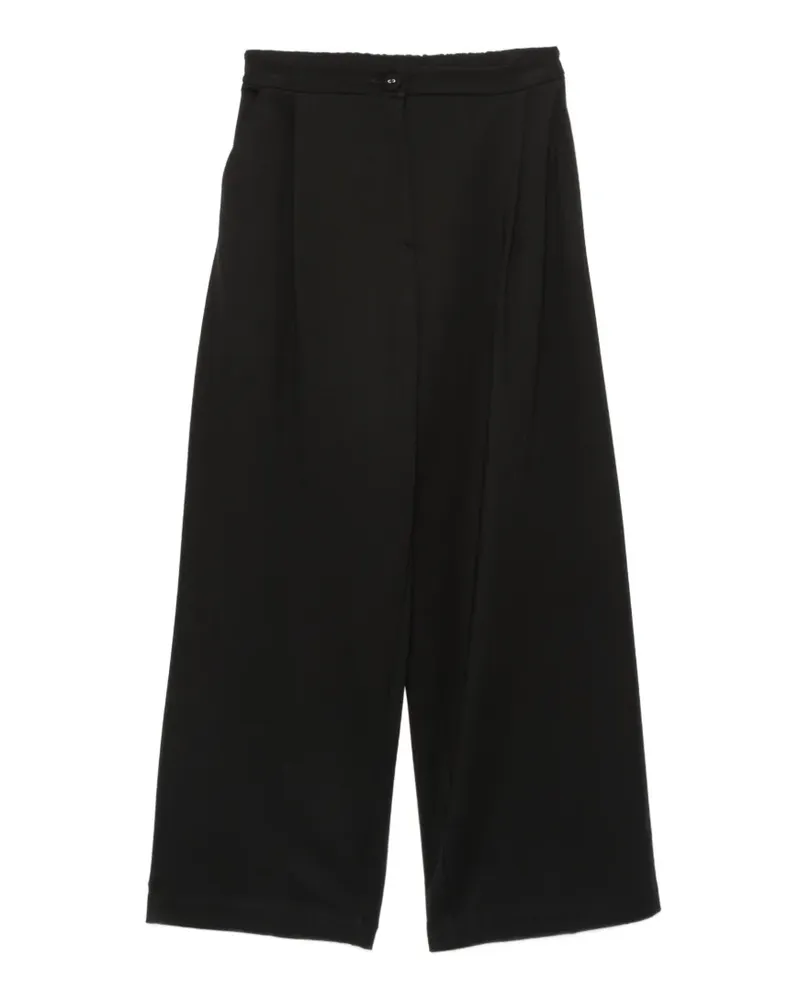 IMPERIAL Wide-Leg-Hose mit Bundfalten - Schwarz Schwarz