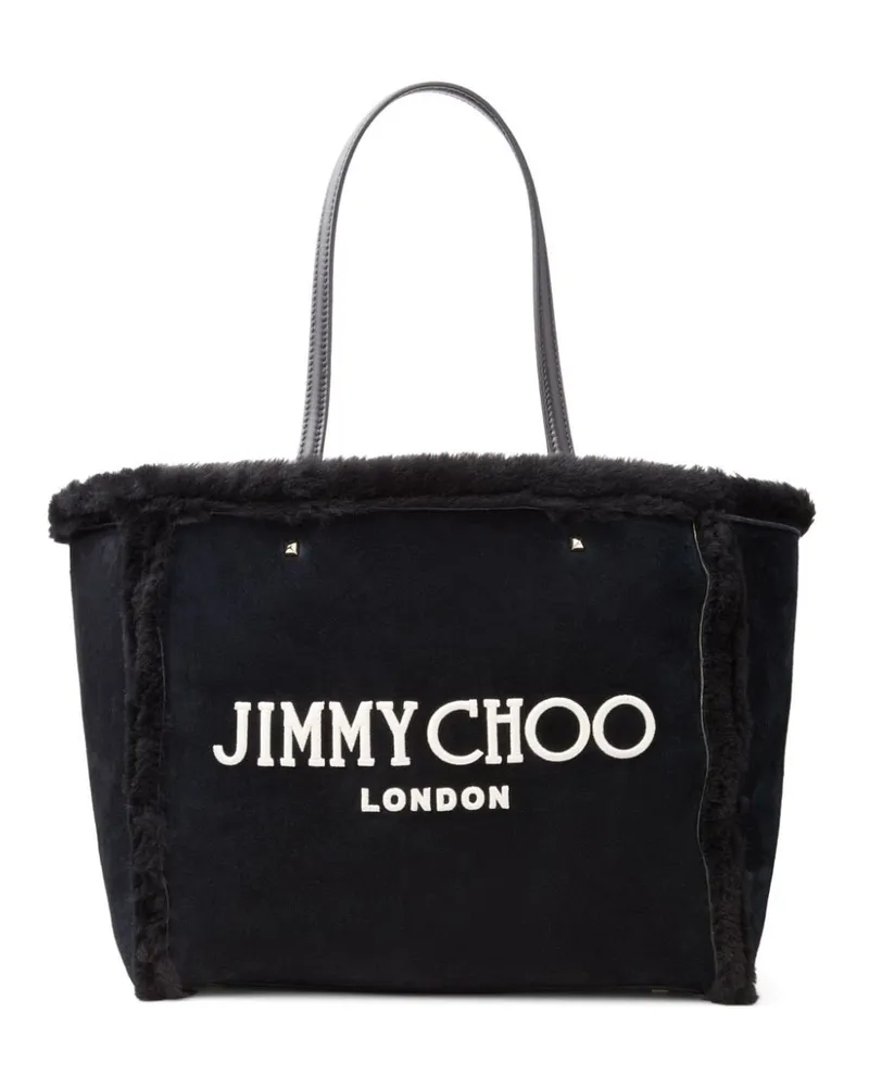 Jimmy Choo Shopper mit Shearling - Schwarz Schwarz