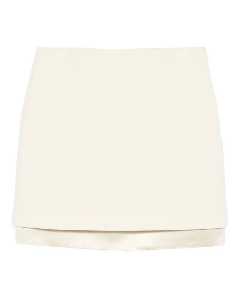 Jil Sander Minirock im Layering-Look - Nude Nude