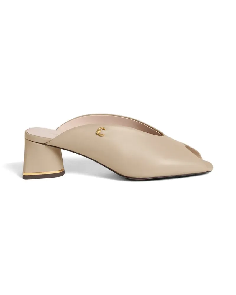 Coccinelle C-Everyday peep-toe block-heel sandals - Nude Nude