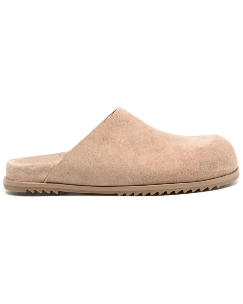 Rick Owens Mules mit runder Kappe - Braun Braun