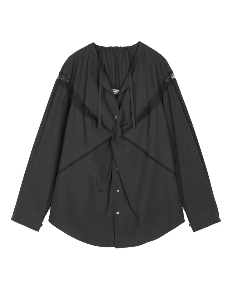 JNBY Drapierte Bluse - Schwarz Schwarz