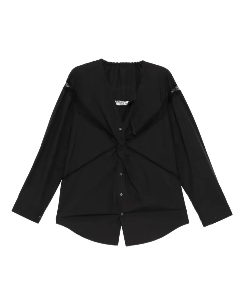 JNBY Drapierte Bluse - Schwarz Schwarz