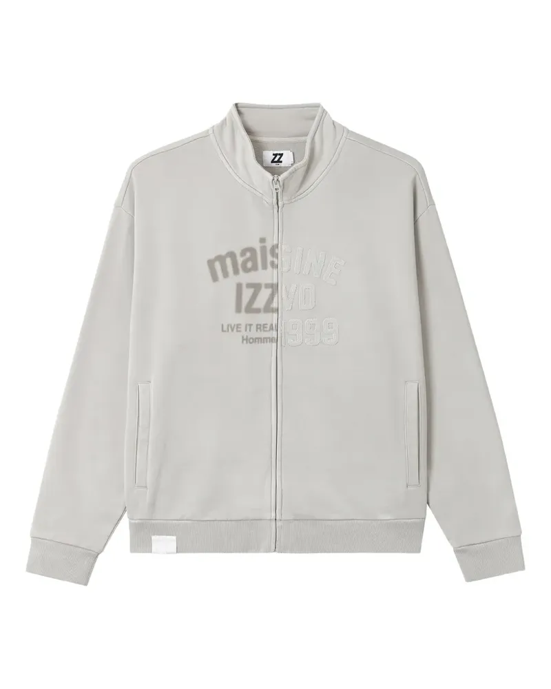 Izzue Sweatshirt mit Reißverschluss - Grau Grau