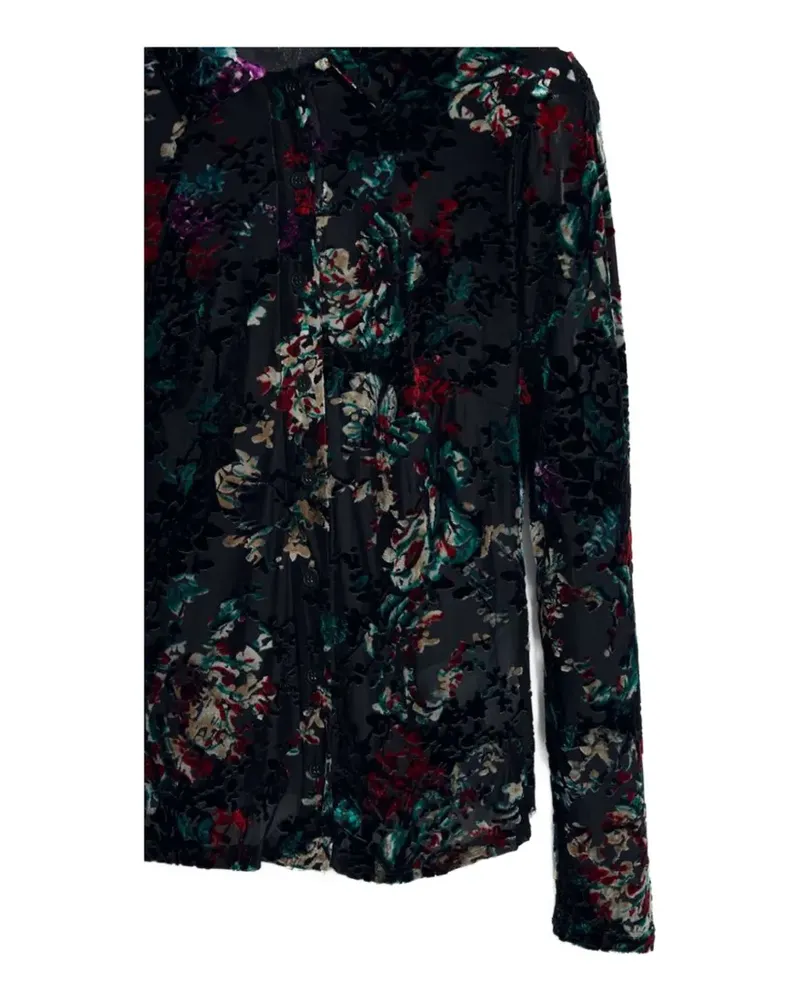 Desigual floral-print shirt - Schwarz Schwarz