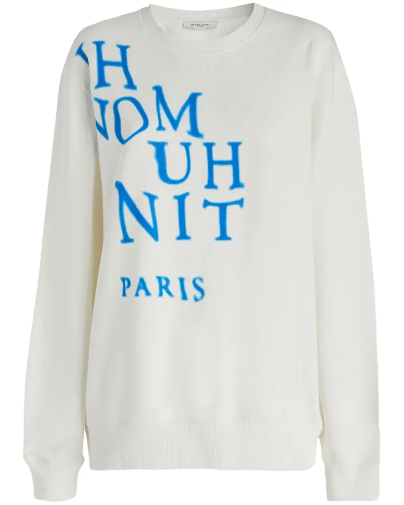 IH NOM UH NIT Sweatshirt mit Logo-Print - Weiß Weiß