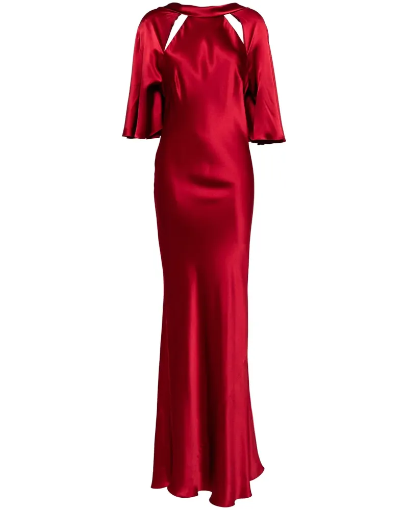 mason by michelle mason Abendkleid mit Cape-Ärmeln - Rot Rot