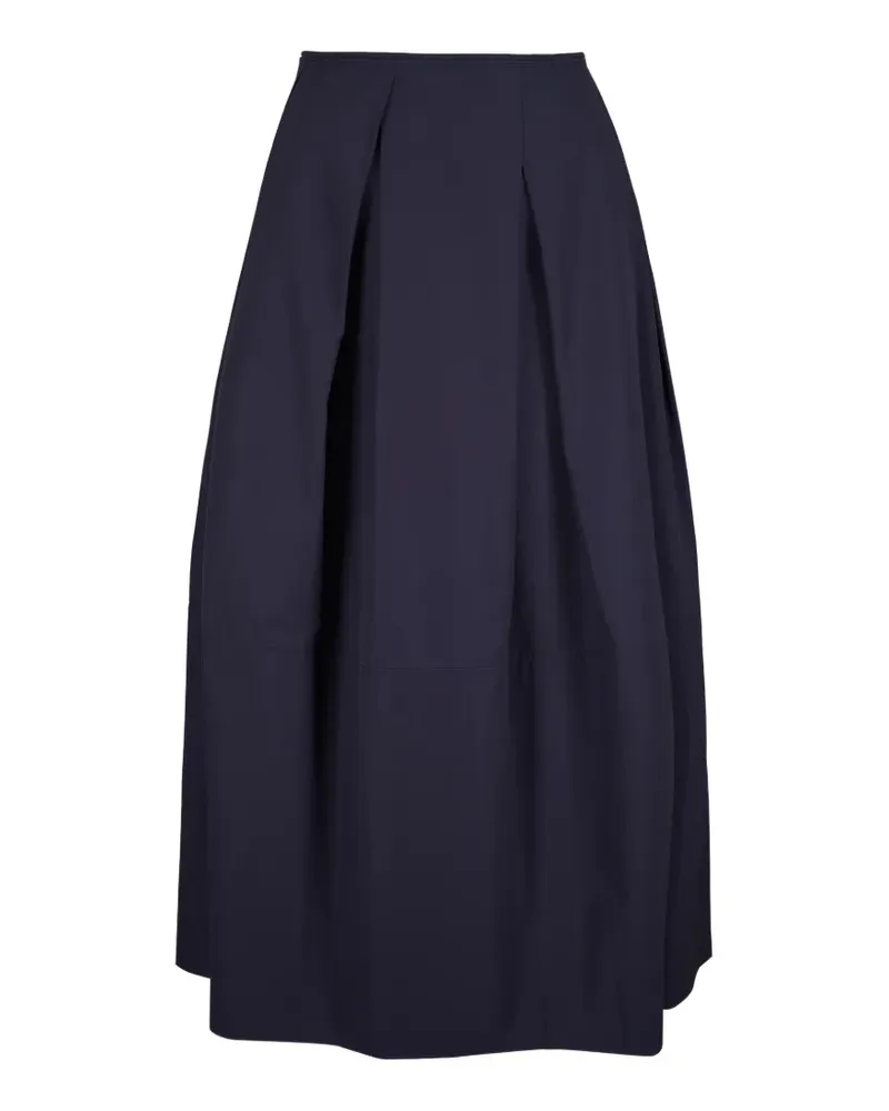 Lafayette148 knife-pleat panelled skirt - Blau Blau