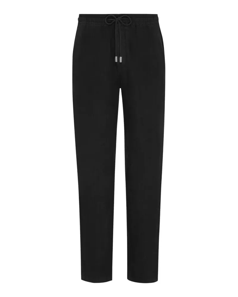 Vilebrequin Leinenhose mit Kordelzug - Schwarz Schwarz