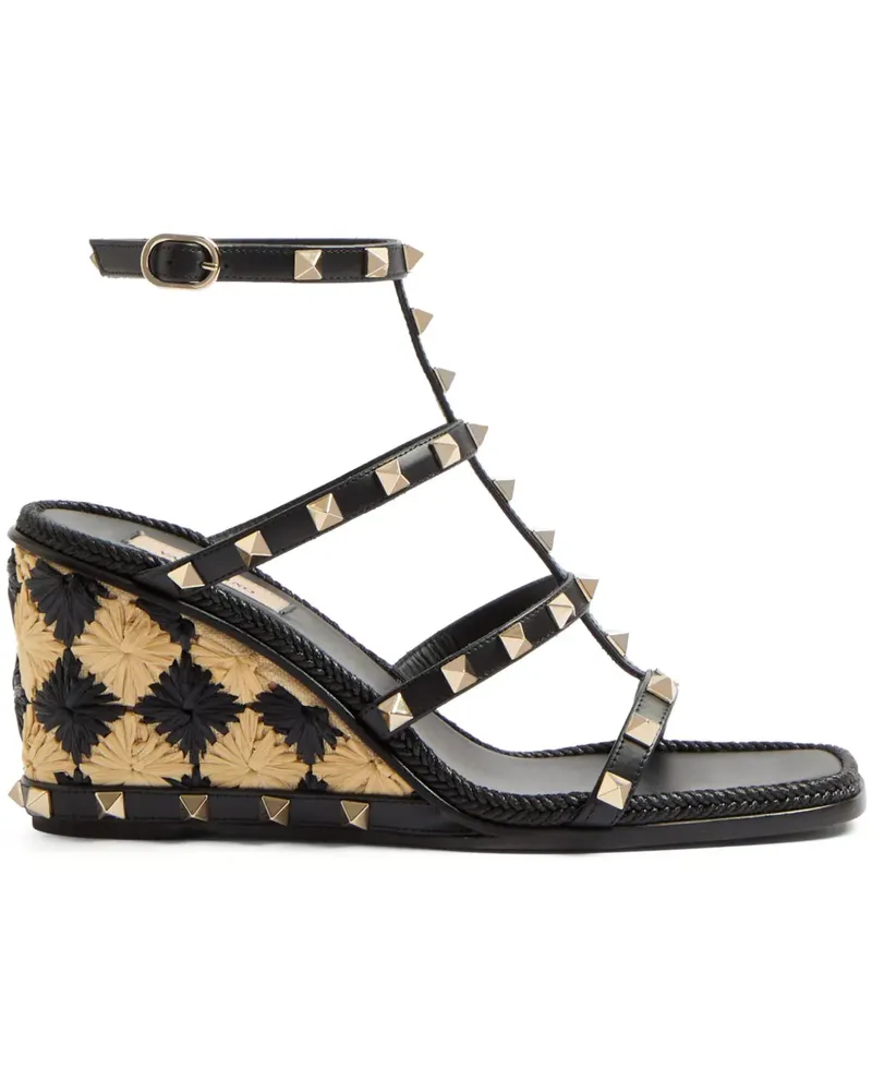 Valentino Garavani Rockstud Sandalen 80mm - Schwarz Schwarz