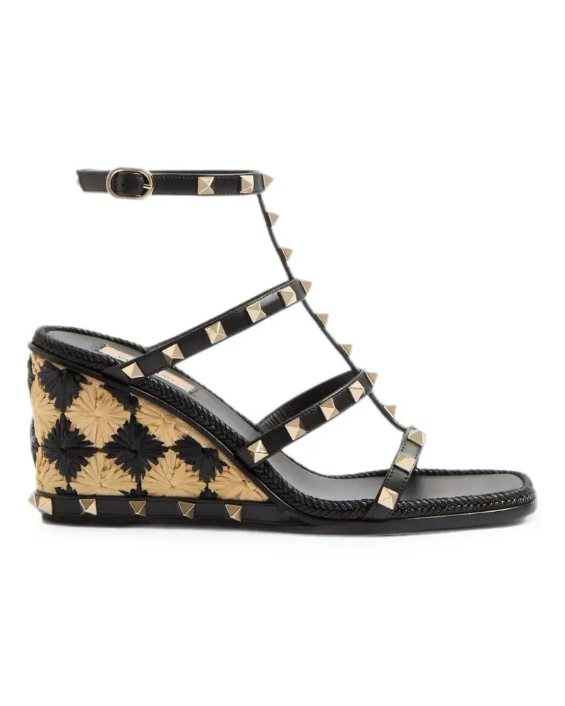 Valentino Garavani Rockstud Sandalen 80mm - Schwarz Schwarz