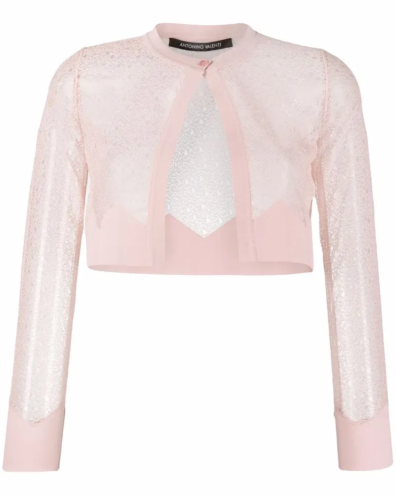 Antonino Valenti Cropped-Hose mit weitem Bein - Rosa Rosa