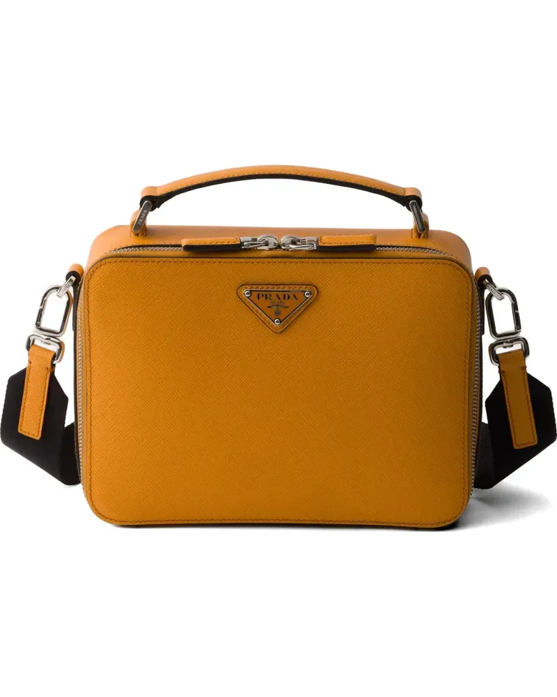 Prada Brique medium Saffiano leather bag - Orange Orange