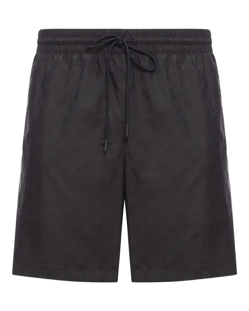 Gucci Badeshorts mit GG - Schwarz Schwarz