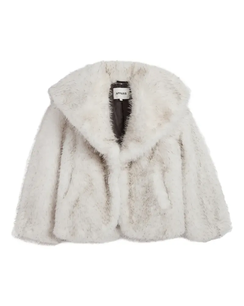 APPARIS Yara Jacke aus Faux Fur - Weiß Weiß