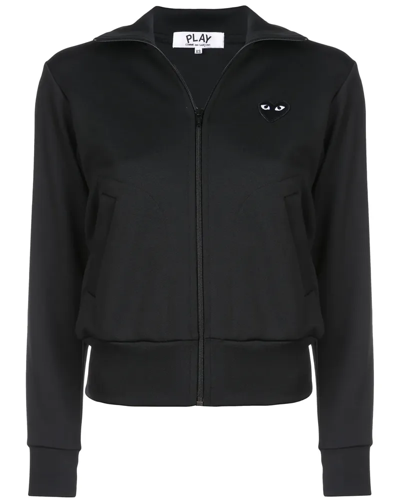 Comme des Garçons Sportjacke mit Herzmotiv - Schwarz Schwarz