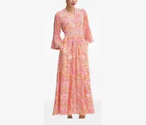 Maxikleid mit V-Ausschnitt - Rosa