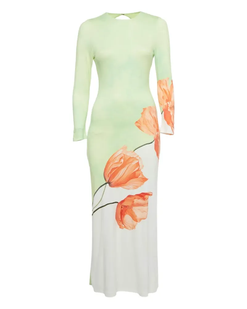 Alice + Olivia jersey floral maxi dress - Grün Grün