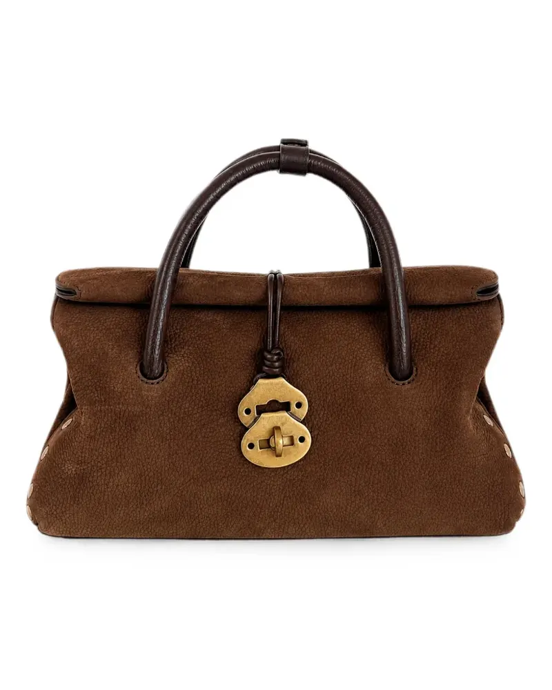 Zanellato small Dotta Jones stud-embellished handbag - Braun Braun