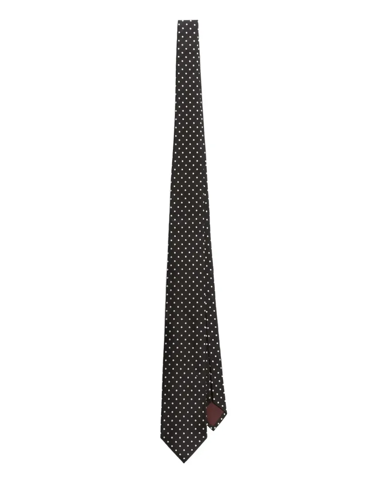 Dolce & Gabbana Krawatte mit Polka Dots - Schwarz Schwarz