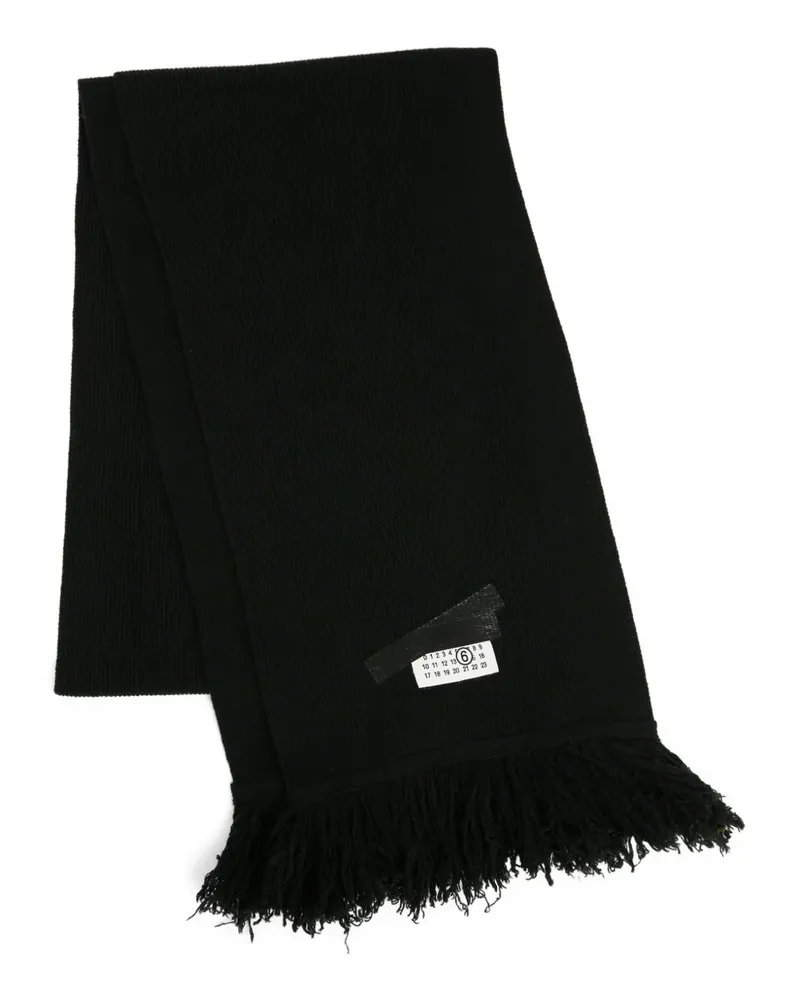 Maison Margiela Schal aus Wollgemisch - Schwarz Schwarz