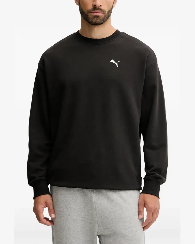 Puma Pullover mit Logo-Print - Schwarz Schwarz