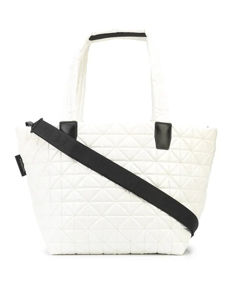 VeeCollective Shopper mit geometrischem Design - Weiß Weiß
