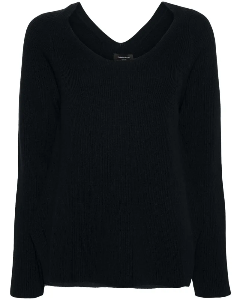 Fabiana Filippi Pullover mit V-Ausschnitt - Blau Blau