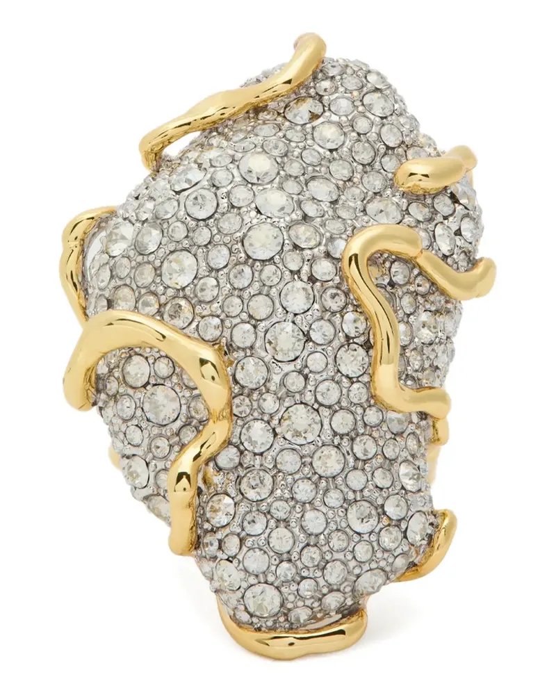 Alexis Bittar Solanales crystal-embellished ring - Gold Gold