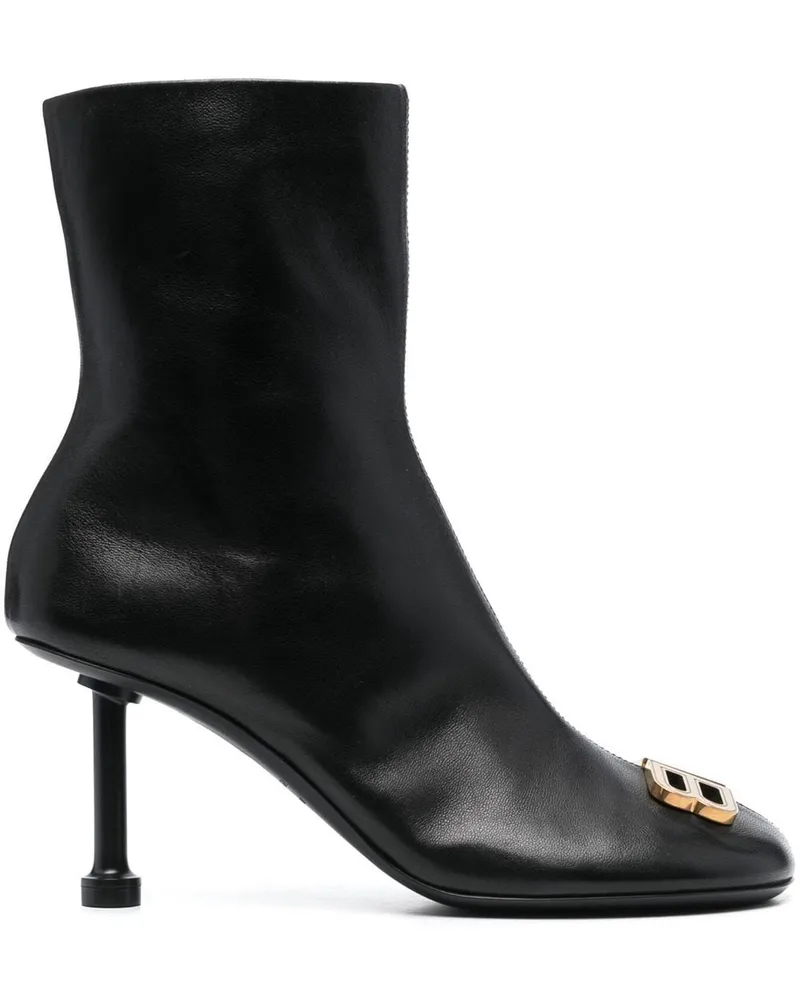 Balenciaga Groupie Bootie Stiefeletten 80mm - Schwarz Schwarz