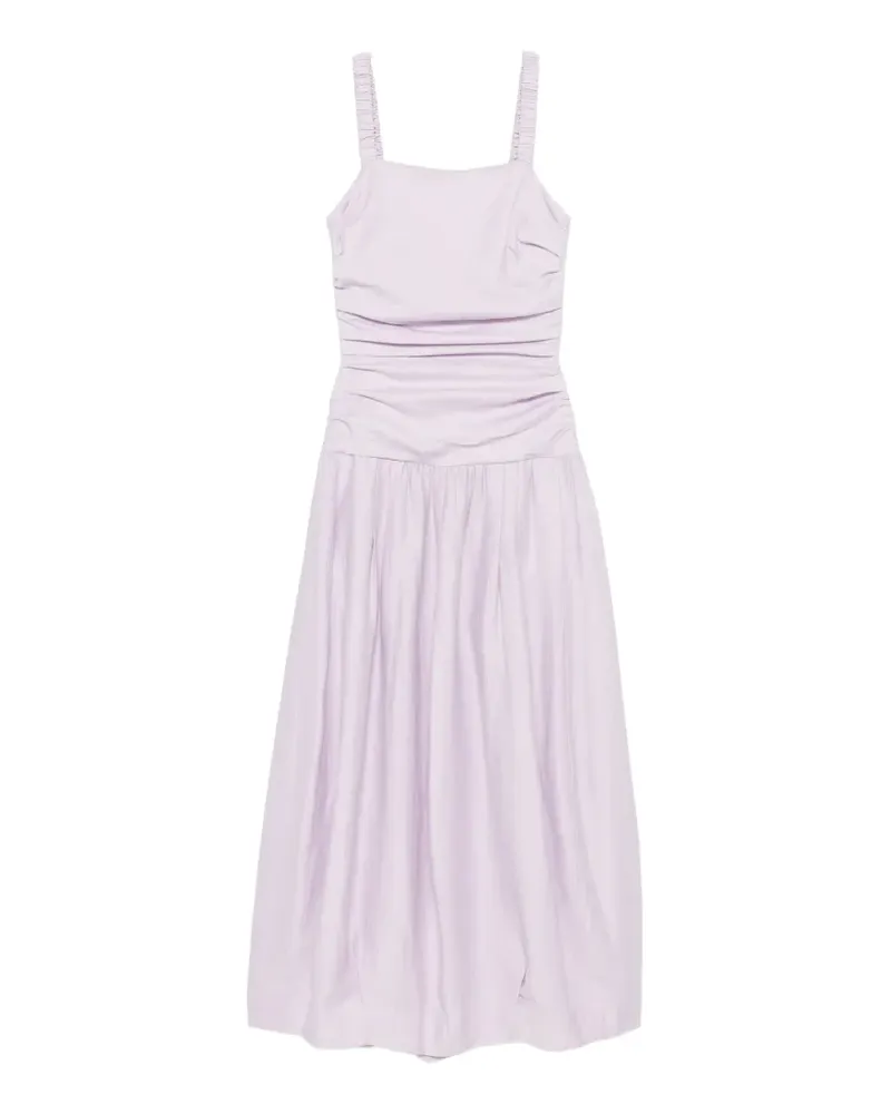TELA ruched tie-back dress - Violett Violett