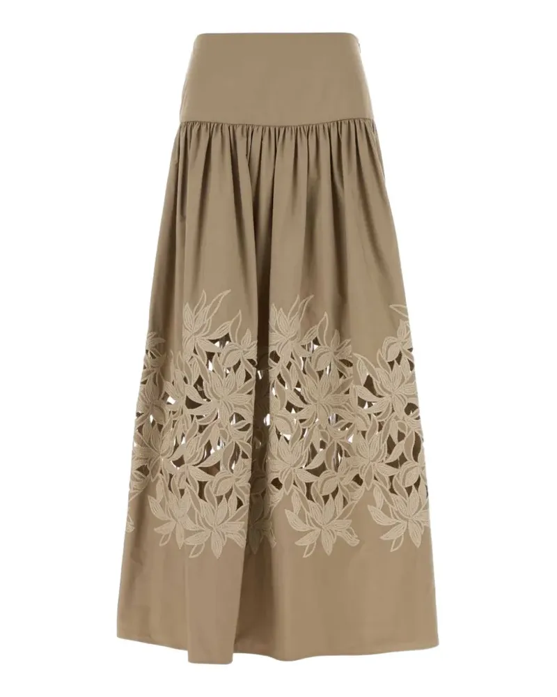 AGNONA Rock mit Cut-Out - Nude Nude