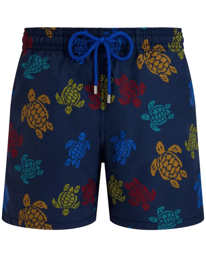 Vilebrequin x Falke Ronde des Tortues Badeshorts - Blau Blau