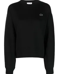 Lacoste Sweatshirt mit Logo-Applikation Schwarz