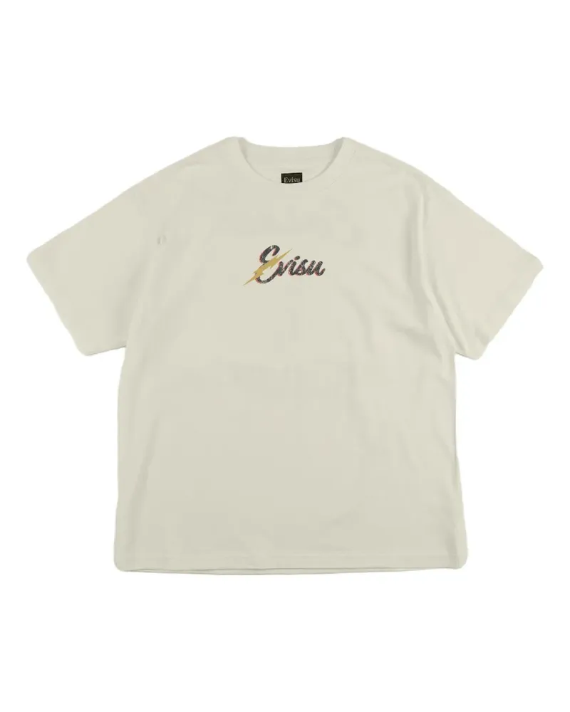 Evisu T-Shirt mit grafischem Print - Weiß Weiß