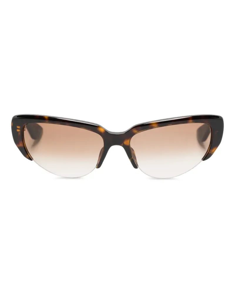 Alexander McQueen tortoiseshell cat-eye sunglasses - Braun Braun