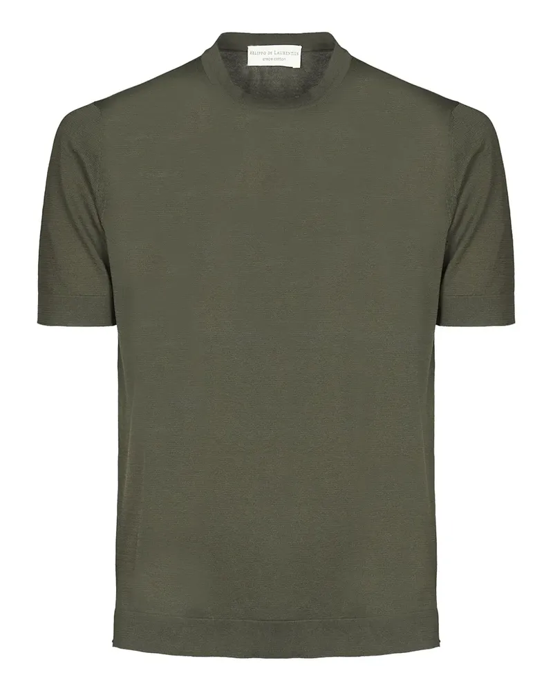 Filippo de Laurentiis T-Shirt mit Rundhalsausschnitt - Grün Grün